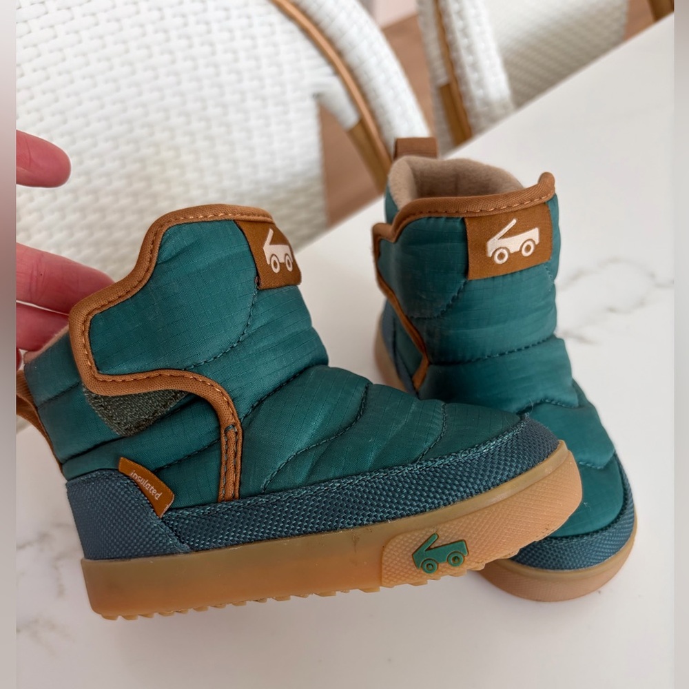 See Kai Run Teddy Boots Forest Green 7C - Picture 4 of 5